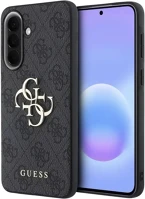 Guess GUHCSA574GMGGR Pu 4g metal logo samsung galaxy a57 tok, fekete kép