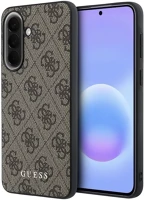 Guess GUHCSA57G4GFBR Pu 4g metal classic logo samsung galaxy a57 tok, barna kép