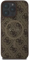 Guess GUHMP16LG4GFRW 4g ring classic logo apple iphone 16 pro hátlap tok, barna kép