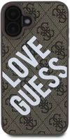 Guess GUHMP16SP4PLGWW pu leather 4g big love logo apple iphone 16 magsafe kompatibilis hátlap tok kép