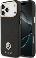 Guess GUHMP17XPGCRMDEK 4g grained strass logo apple iphone 17 pro max magsafe tok kameravédő kép