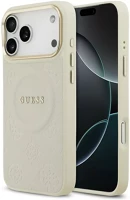 Guess GUHMP17XPSAMSECE peony hot stamp apple iphone 17 pro max hátlap tok kameravédő peremmel kép