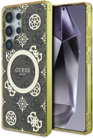 Guess GUHMS25LH4PYEEW 4g background gold electroplated peony pattern samsung galaxy s25 ultra kép