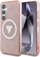 Guess GUHMS25SHG4PRTGP 4g glitter triangle buttons samsung galaxy s25 magsafe kemény hátlap tok kép