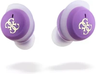 Guess GUTWSJ144ESL 4g logo mini tws bluetooth headset, lila kép