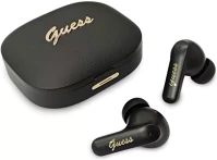 Guess GUTWSX45PGSK Script metal logo vezeték nélküli bluetooth fülhallgató, fekete kép