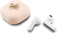 Guess NT3666339534028 4g metal logo tws - pink/fehér vezeték nélküli stereo bluetooth headset kép