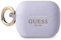 Guess SOP105047 Silicone glitter apple airpods pro tok, lila kép