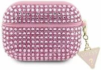 Guess SOP105053 Rhinestone triangle charm apple airpods pro tok, rózsaszín kép
