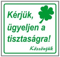 Gungl dekor 200 / 190 Matrica kérjük ügyeljen a tisztaságra! fehér 