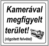 Gungl dekor 21.00036 Matrica kamerával megfigyelt terület fehér 