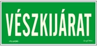 Gungl dekor 21.00068 Matrica vészkijárat zöld 