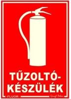 Gungl dekor 21.00117 Piktogram tűzoltókészülék piros (fluor.) kép