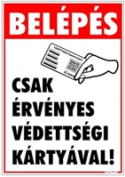 Gungl dekor 21.00968 Matrica belépés érvényes védettségi igazolvánnyal 25x17,5 cm 