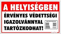 Gungl dekor 21.00970 Matrica A helyiségben érvényes védettségi igazolvánnyal tartózkodhat kép