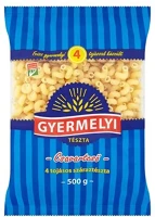 Gyermelyi 14.00686 Száraztészta csavartcső  4 tojásos 500g kép