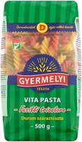 Gyermelyi 14.00705 Száraztészta zöldséges orsó  vita pasta durum 500g kép