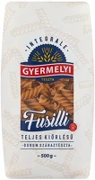 Gyermelyi 14.02447 Száraztészta fusilli  teljes kiőrlésű durum 500g kép