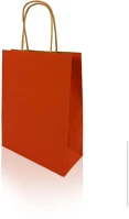 H-green 12922 Sodrottfüles papírtáska 185x240mm 80mm talp s méret 250 db/doboz, piros kép