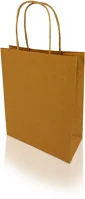 H-green 12925 Sodrottfüles papírtáska 185x240mm 80mm talp s méret 250 db/doboz, bordázott barna kép