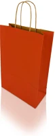 H-green 12926 Sodrottfüles papírtáska 220x330mm 100mm talp m méret 200 db/doboz, piros kép