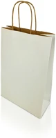H-green 12928 Sodrottfüles papírtáska 220x330mm 100mm talp m méret 200 db/doboz, fehér kép