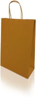 H-green 12929 Sodrottfüles papírtáska 220x330mm 100mm talp m méret 200 db/doboz, bordázott barna kép