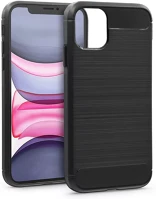 Haffner 11 Carbon szilikon tok - apple iphone 11 - fekete kép