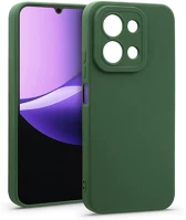 Haffner 15C New matt szilikon tok - xiaomi redmi 15c - sötét zöld kép