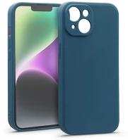 Haffner HF174995 Matt szilikon tok - apple iphone 14 - kék kép