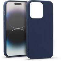 Haffner HF175046 Matt szilikon tok - apple iphone 14 pro - kék kép