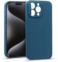 Haffner HF213182 Matt szilikon tok - apple iphone 15 pro max - kék kép