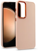 Haffner HF227196 Samsung sm-s711 galaxy s23 fe szilikon hátlap - frame - rózsaszín kép