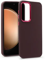 Haffner HF227202 Samsung sm-s711 galaxy s23 fe szilikon hátlap - frame - bíbor kép