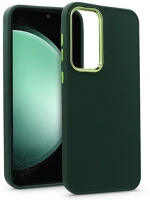 Haffner HF227226 Samsung sm-s711 galaxy s23 fe szilikon hátlap - frame - zöld kép