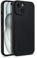Haffner HF228872 Apple iphone 15 szilikon hátlap - silicone mag cover - fekete kép