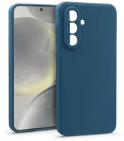 Haffner HF233760 Matt szilikon tok - samsung galaxy s24 - kék kép