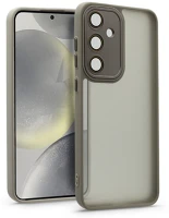 Haffner HF238529 Samsung sm-s926 galaxy s24+ hátlap kameravédő peremmel, lencsevédő üveggel - variete - steel kép
