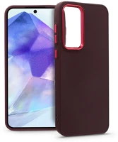 Haffner HF267963 Samsung galaxy a55 szilikon hátlap - frame - bíbor kép