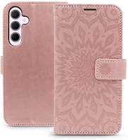 Haffner HF268281 Mezzo book flip bőrtok - samsung sm-a356 galaxy a35 5g - mandala rose gold kép