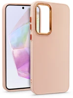 Haffner HF268441 Samsung sm-a356 galaxy a35 5g szilikon hátlap - frame - rózsaszín kép