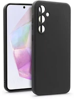 Haffner HF271519 Samsung galaxy a35 5g matt fekete szilikon hátlap kép