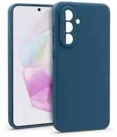 Haffner HF271533 Matt szilikon tok - samsung galaxy a35 5g - kék kép