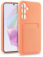 Haffner HF271632 Samsung sm-a356 galaxy a35 5g szilikon hátlap kártyatartóval - card case kép