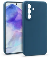 Haffner HF271977 Matt szilikon tok - samsung galaxy a55 5g - kék kép