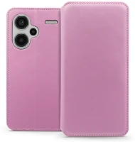Haffner HF277733 Dual pocket flip bőrtok - xiaomi redmi note 13 pro+ - rózsaszín kép