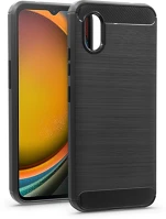 Haffner HF287657 Samsung sm-g556b galaxy xcover 7 szilikon hátlap - carbon - fekete kép