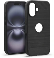 Haffner HF304293 Carbon szilikon tok - apple iphone 16 - fekete kép
