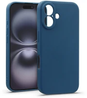 Haffner HF304927 Matt szilikon tok - apple iphone 16 - kék kép