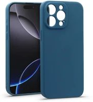 Haffner HF304958 Matt szilikon tok - apple iphone 16 pro - kék kép